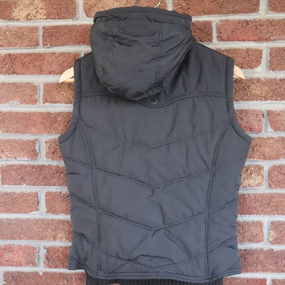american eagle vest * hooded * size small * black - Picture 11 of 14